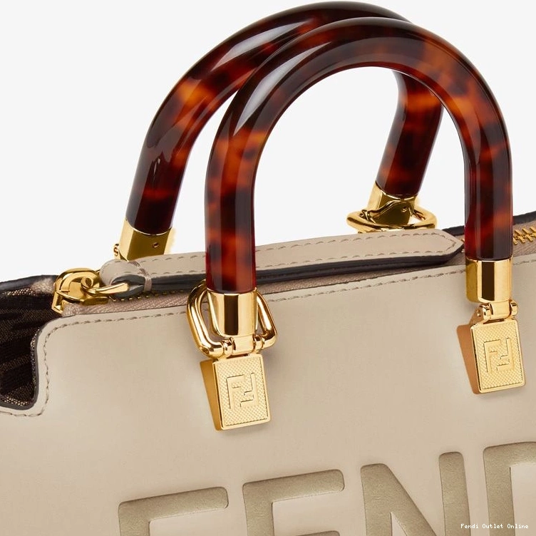 Affordable Calf The Boston In Logo Way Grey By ROMA Bag Mini Fendi Leather 0710